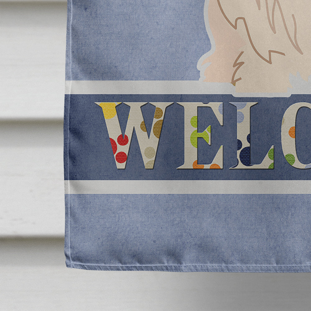 Lowchen Welcome Flag Canvas House Size BB5600CHF  the-store.com.