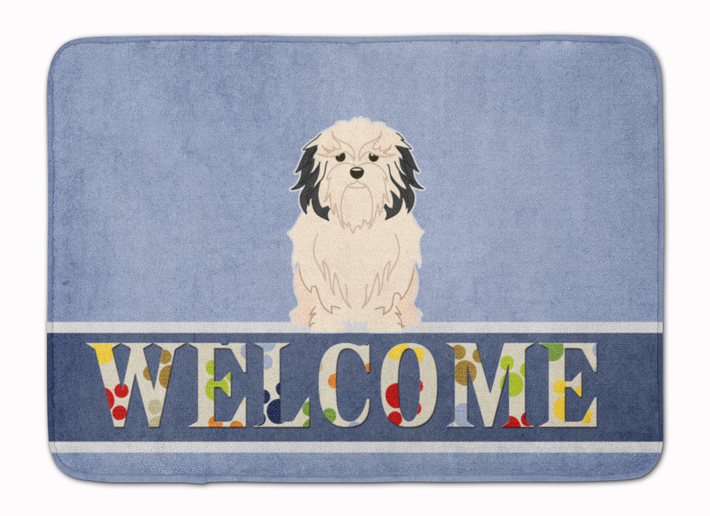 Lowchen Welcome Machine Washable Memory Foam Mat BB5600RUG - the-store.com