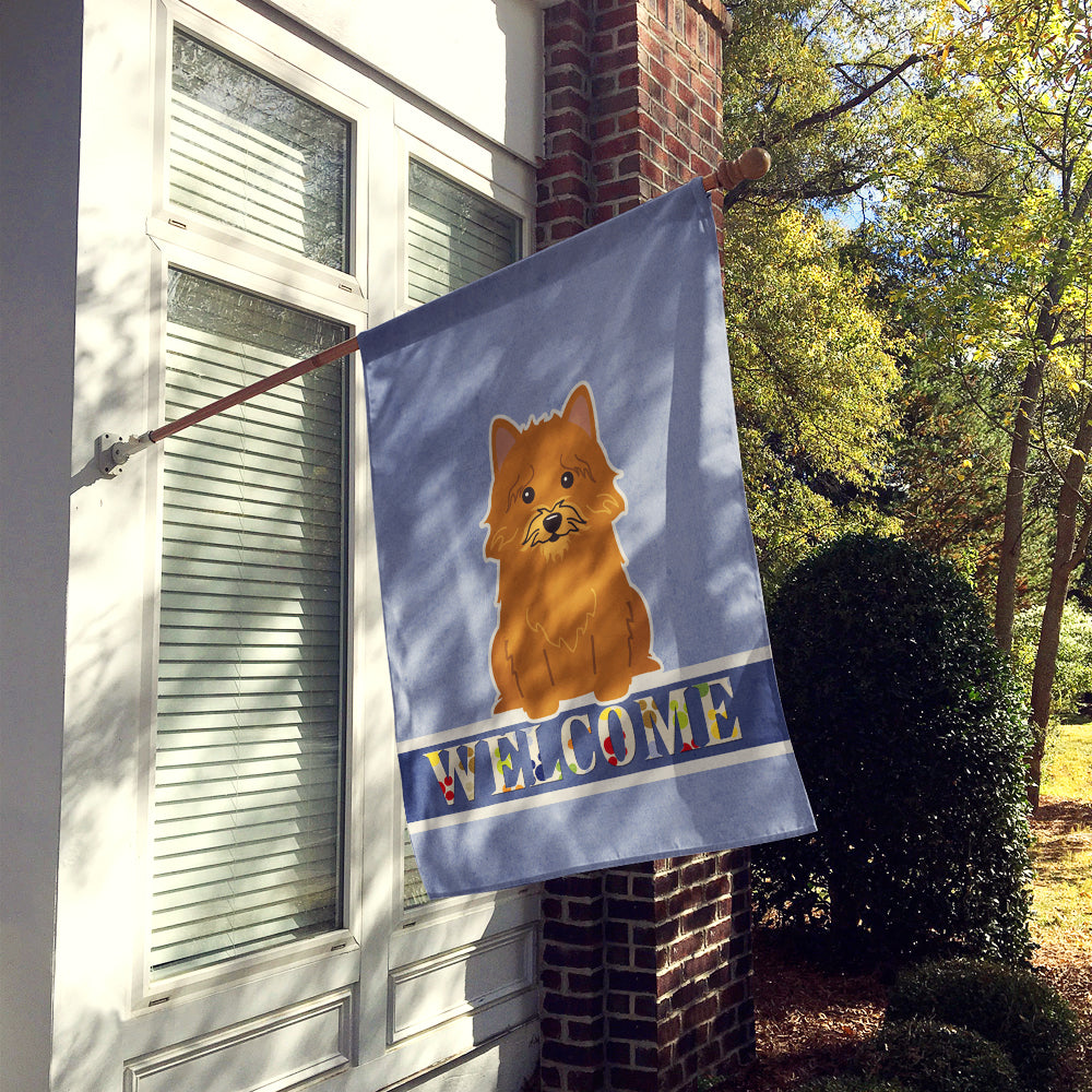 Caroline's Treasures Norwich Terrier Welcome Flag Canvas House Size BB5601CHF