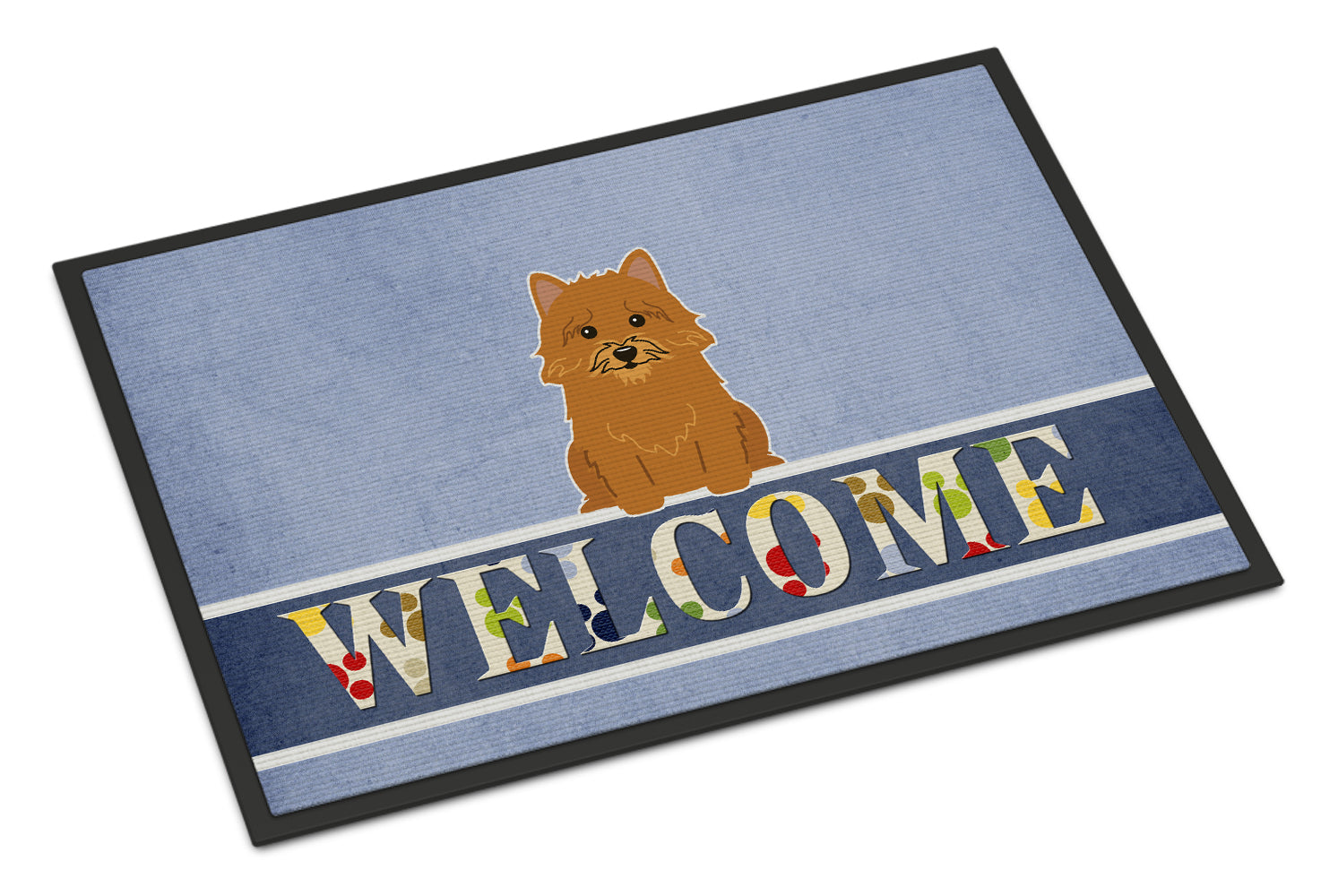 Norwich Terrier Welcome Indoor or Outdoor Mat 18x27 BB5601MAT - the-store.com