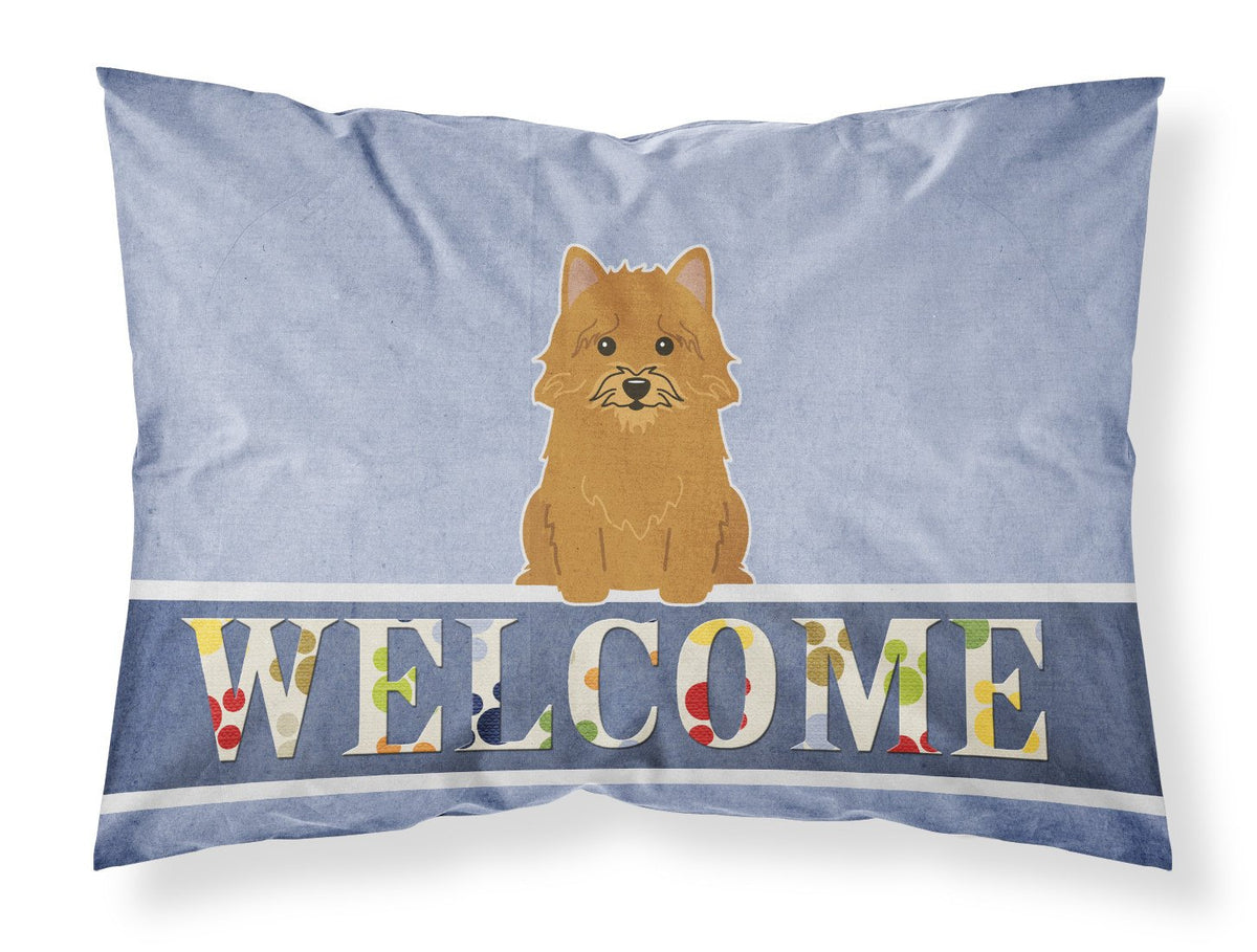 Norwich Terrier Welcome Fabric Standard Pillowcase BB5601PILLOWCASE by Caroline&#39;s Treasures