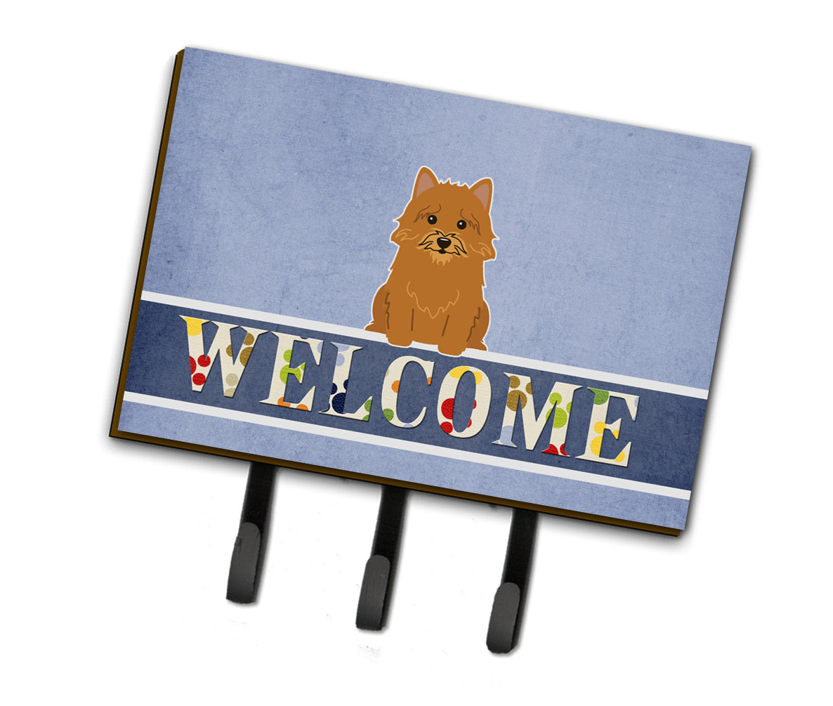 Norwich Terrier Welcome Leash or Key Holder BB5601TH68