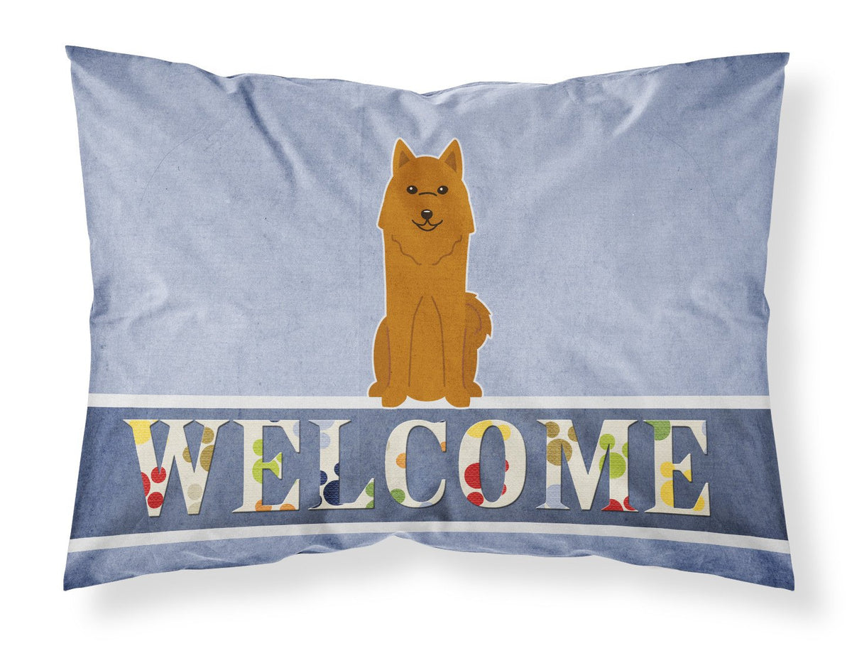 Karelian Bear Dog Welcome Fabric Standard Pillowcase BB5603PILLOWCASE by Caroline&#39;s Treasures