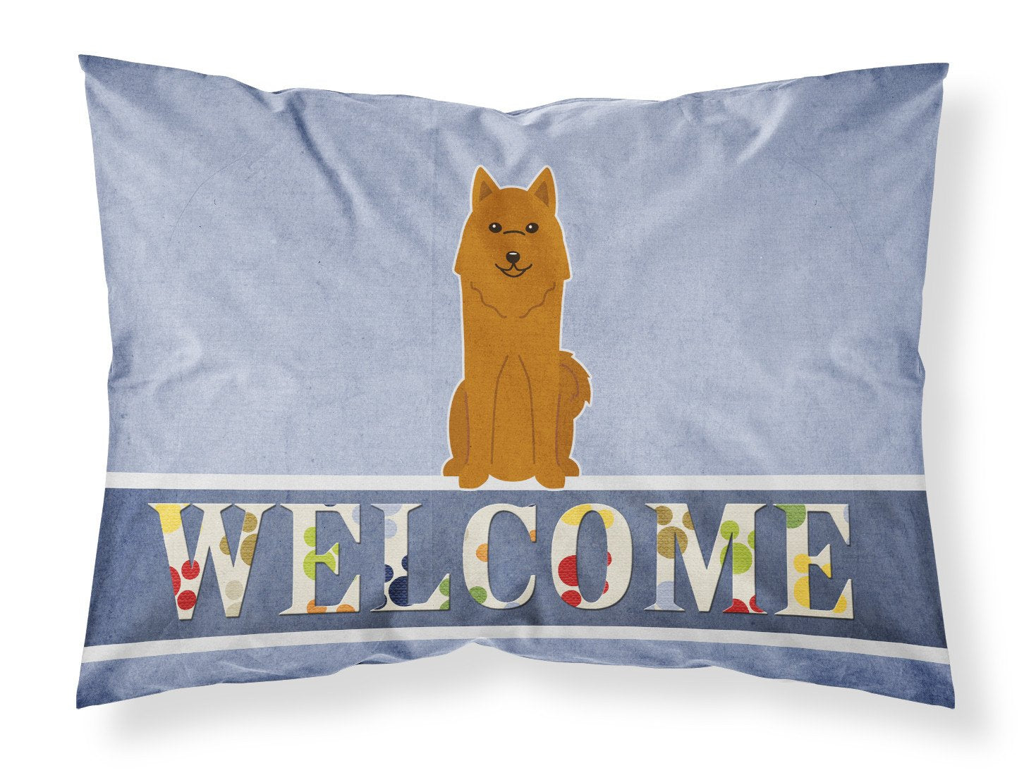 Karelian Bear Dog Welcome Fabric Standard Pillowcase BB5603PILLOWCASE by Caroline's Treasures