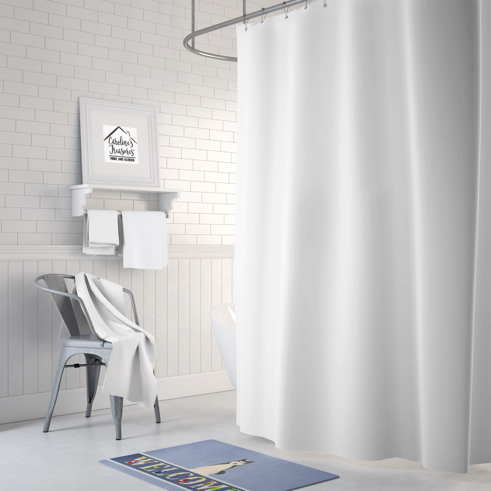 Caroline's Treasures West Siberian Laika Spitz Welcome Machine Washable Memory Foam Mat BB5606RUG