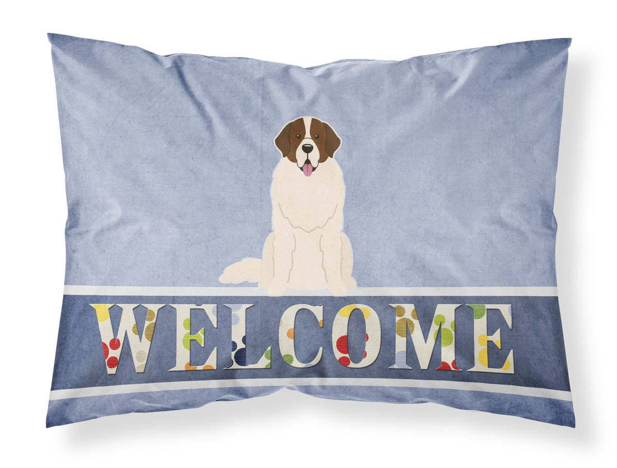 Moscow Watchdog Welcome Fabric Standard Pillowcase BB5608PILLOWCASE by Caroline&#39;s Treasures