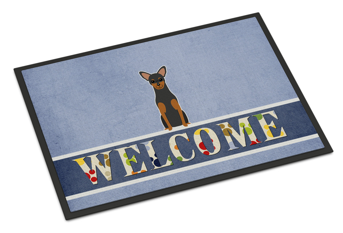 Manchester Terrier Welcome Indoor or Outdoor Mat 18x27 BB5609MAT - the-store.com