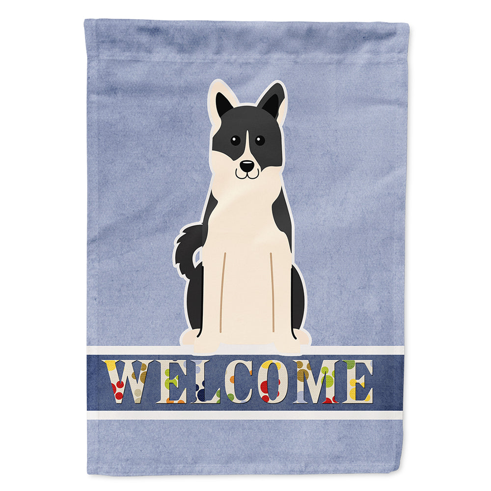 Russo-European Laika Spitz Welcome Flag Canvas House Size BB5610CHF