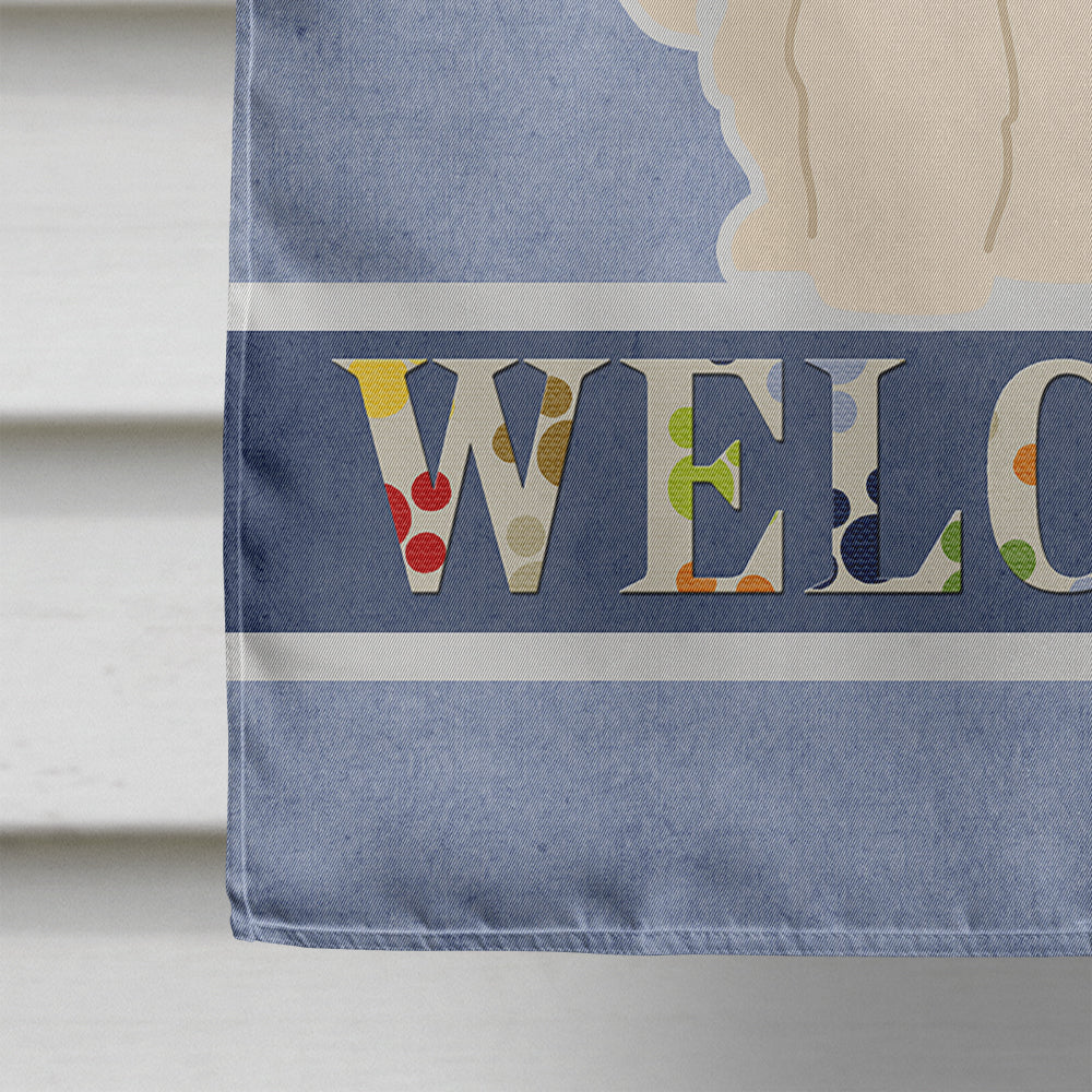 Samoyed Welcome Flag Canvas House Size BB5611CHF  the-store.com.