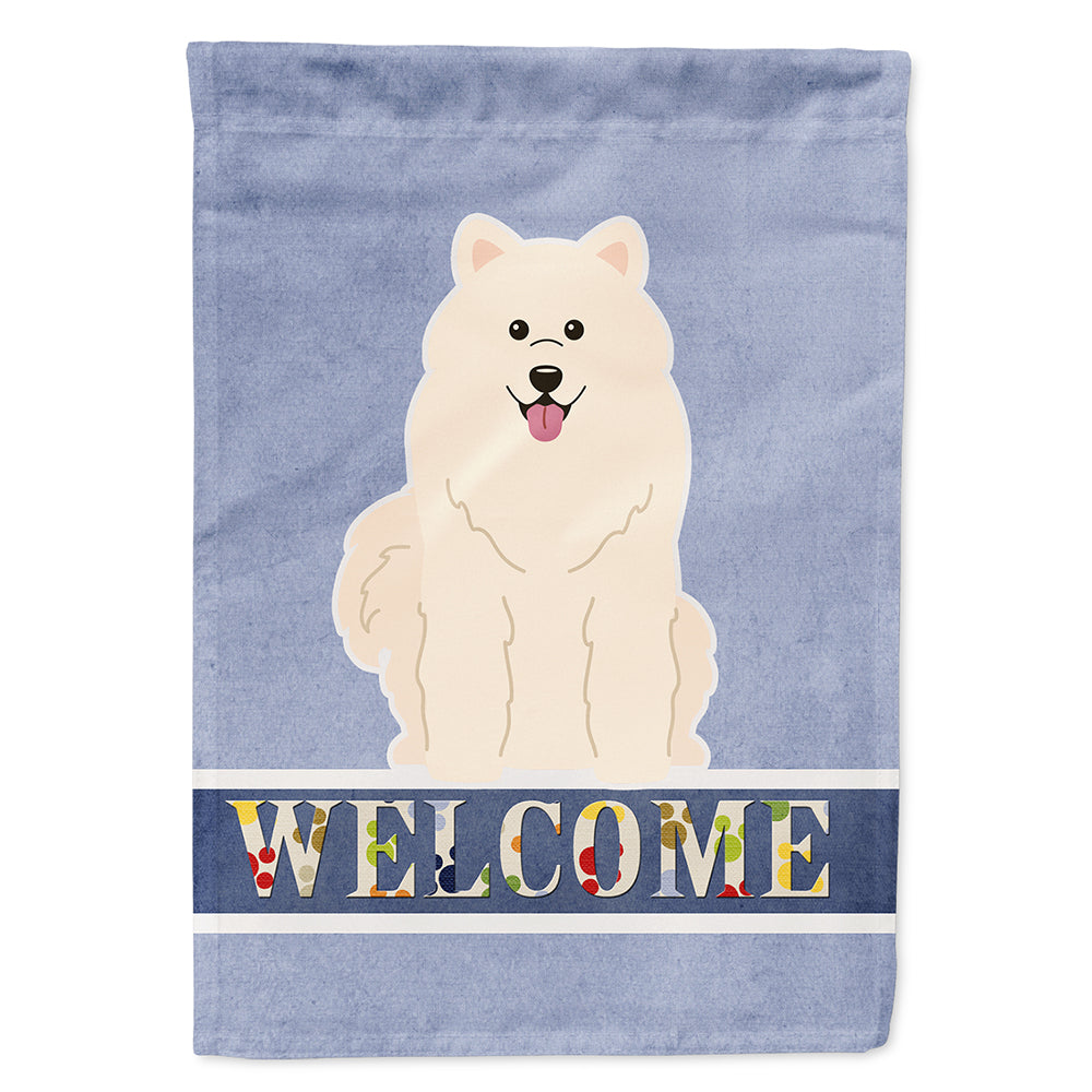 Samoyed Welcome Flag Canvas House Size BB5611CHF  the-store.com.