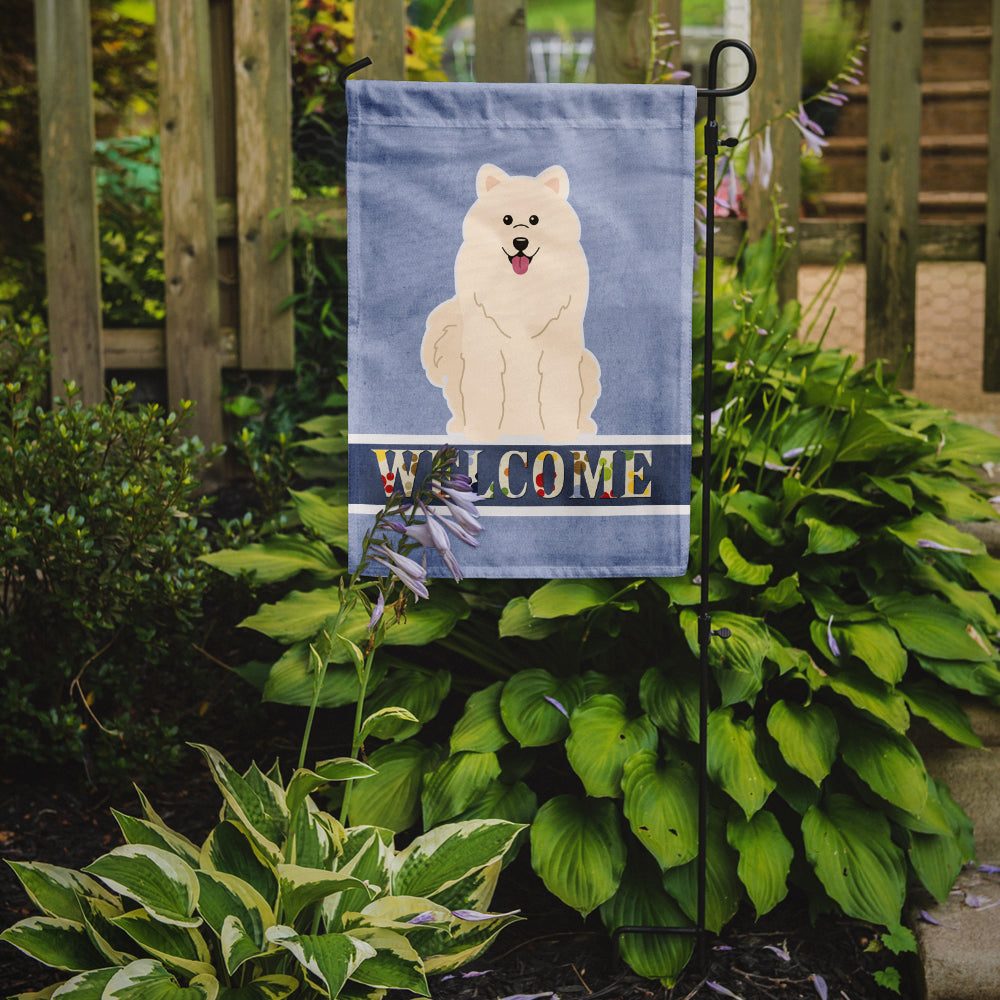 Samoyed Welcome Flag Garden Size BB5611GF  the-store.com.