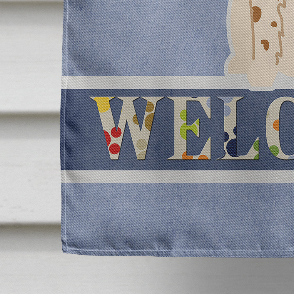 Russian Spaniel Welcome Flag Canvas House Size BB5612CHF