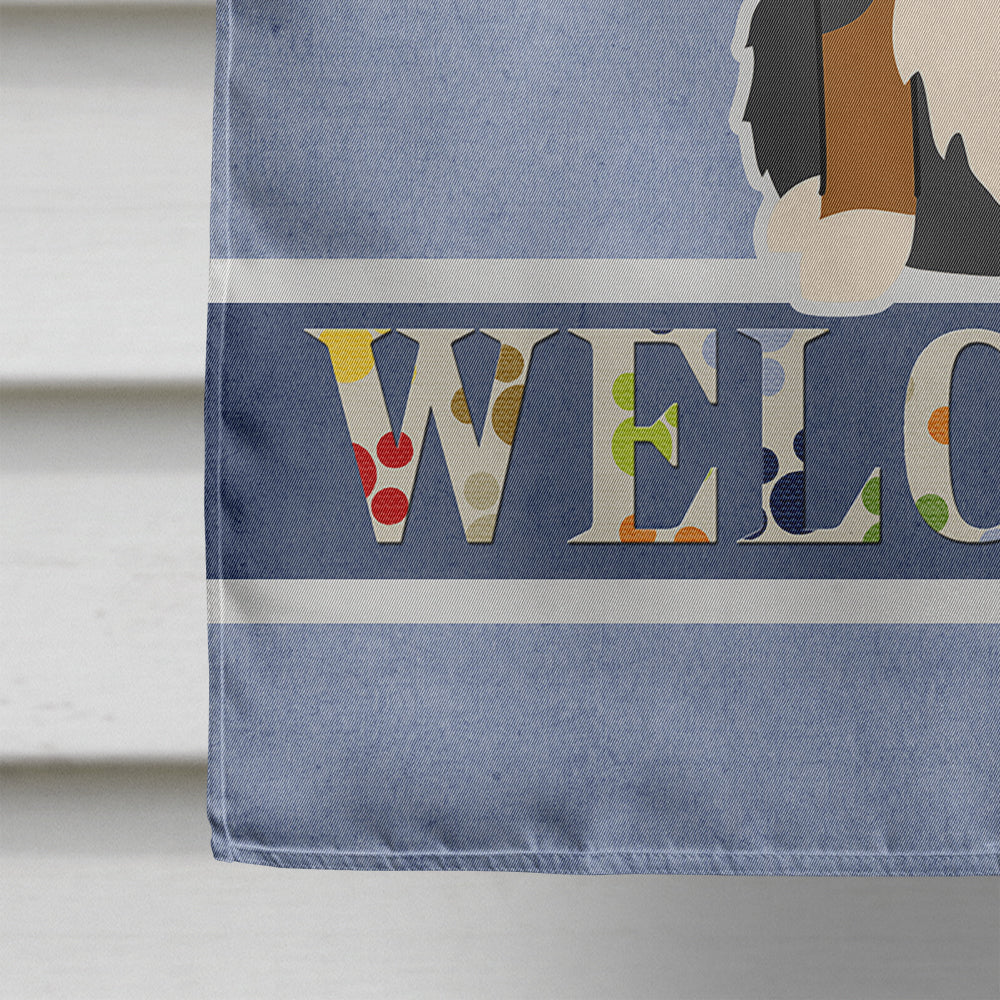 Bernese Mountain Dog Welcome Flag Canvas House Size BB5617CHF  the-store.com.
