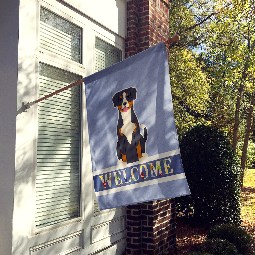 Entlebucher Welcome Flag Canvas House Size BB5619CHF  the-store.com.