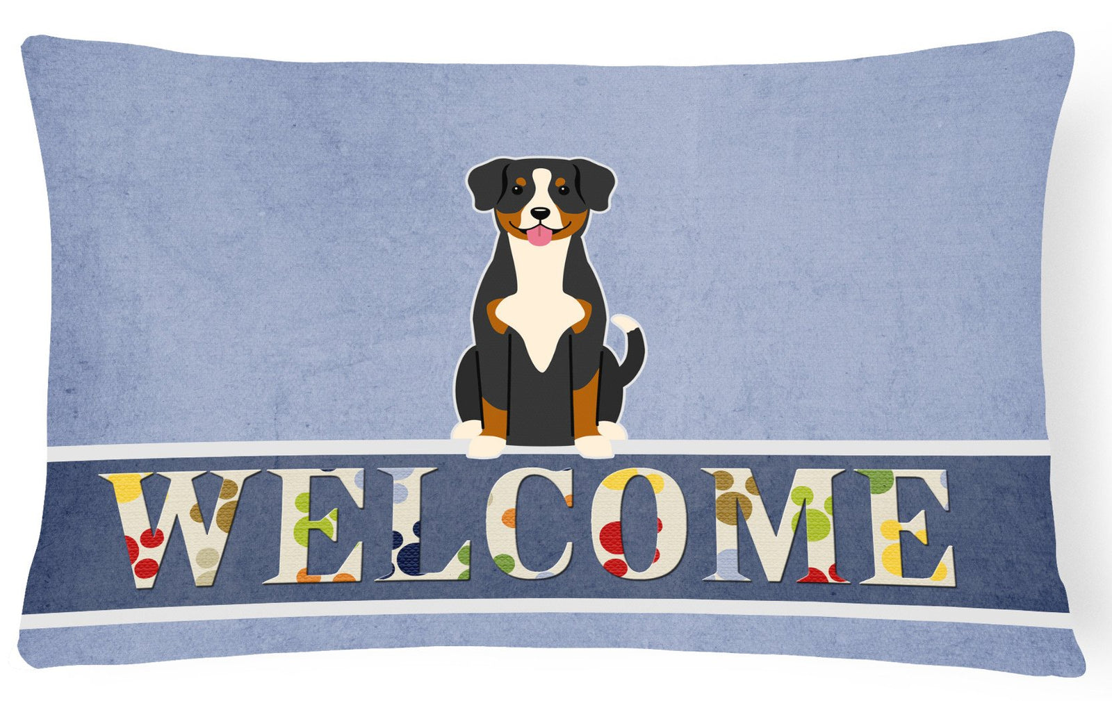 Entlebucher Welcome Canvas Fabric Decorative Pillow BB5619PW1216 by Caroline's Treasures