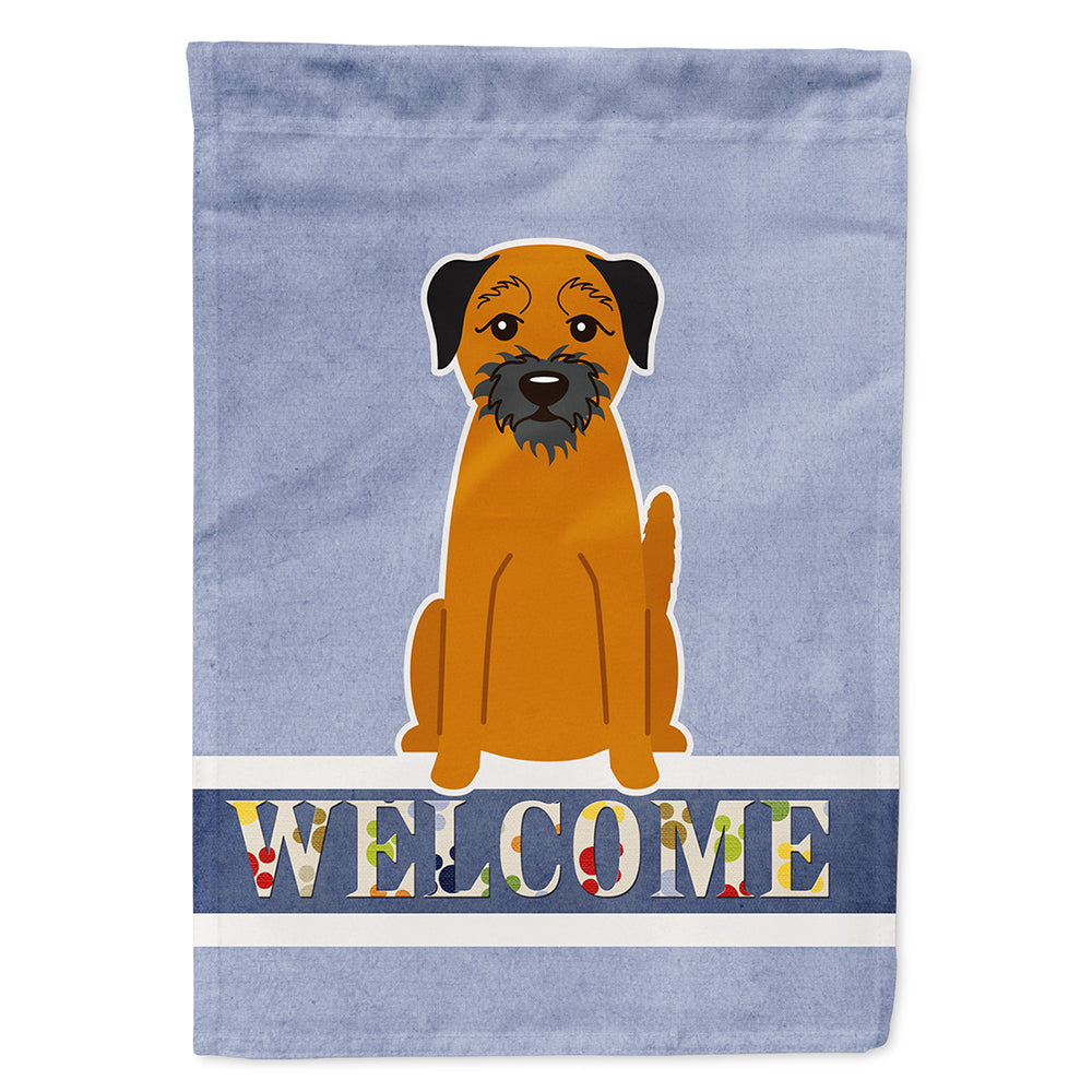 Border Terrier Welcome Flag Canvas House Size BB5620CHF