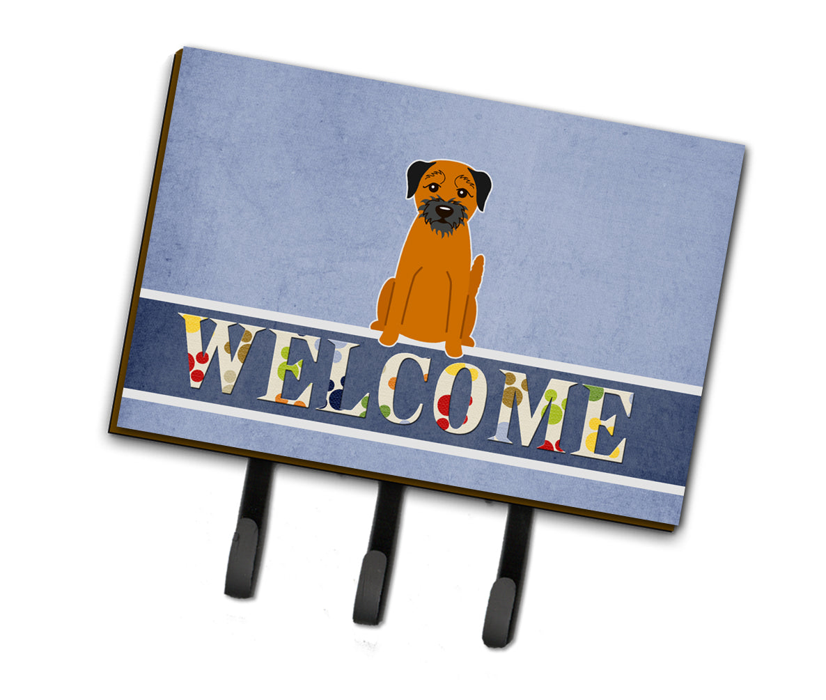Border Terrier Welcome Leash or Key Holder BB5620TH68  the-store.com.