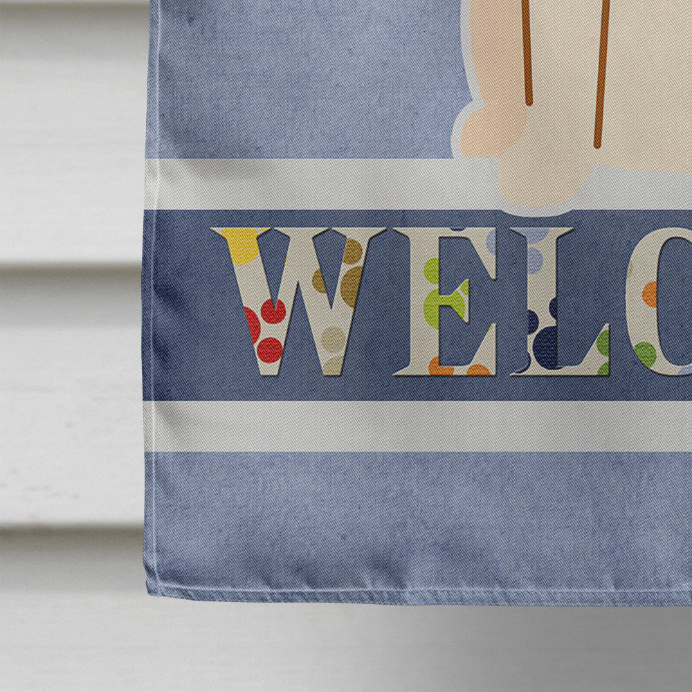 Beagle Tricolor Welcome Flag Canvas House Size BB5621CHF