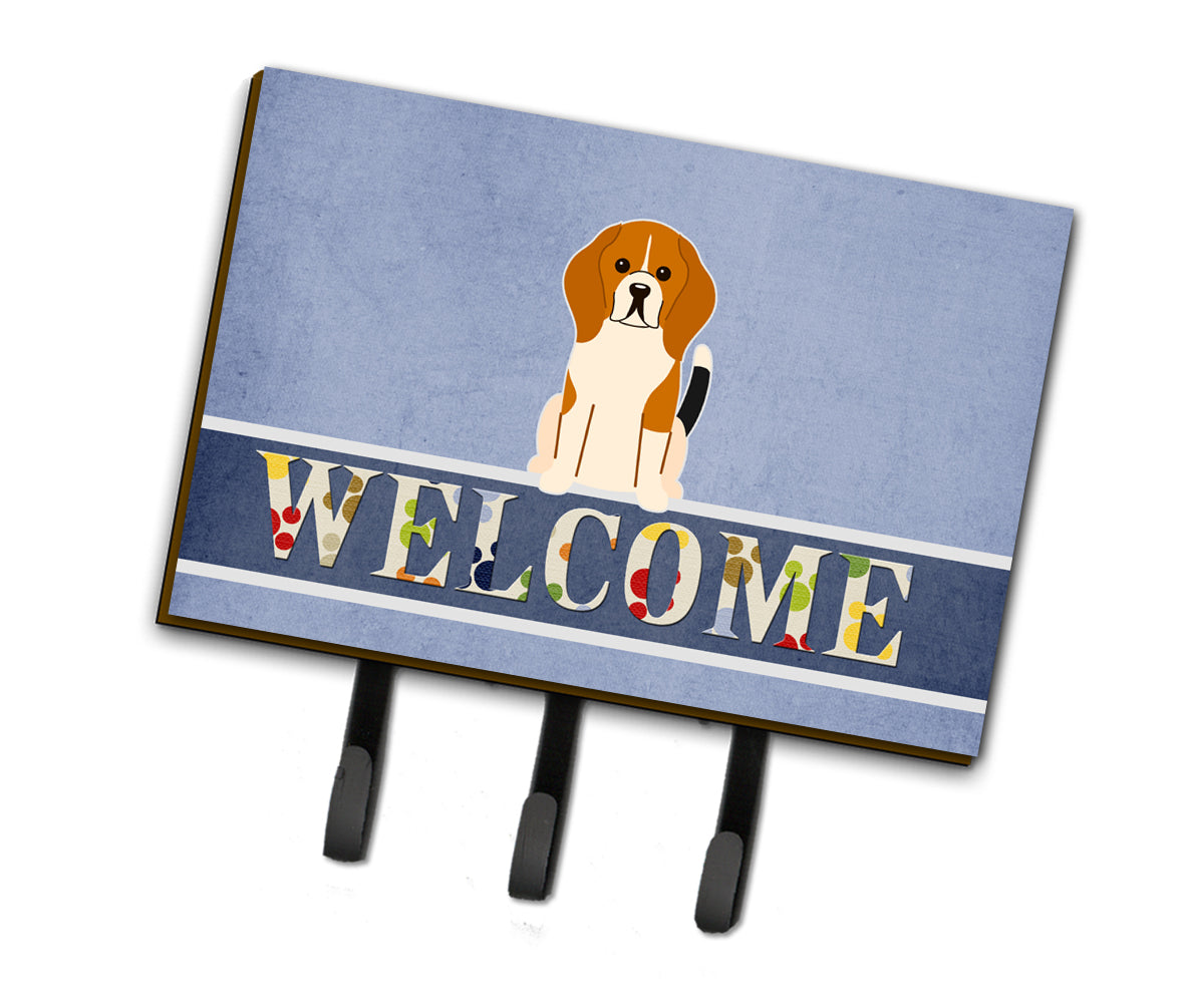 Beagle Tricolor Welcome Leash or Key Holder BB5621TH68  the-store.com.