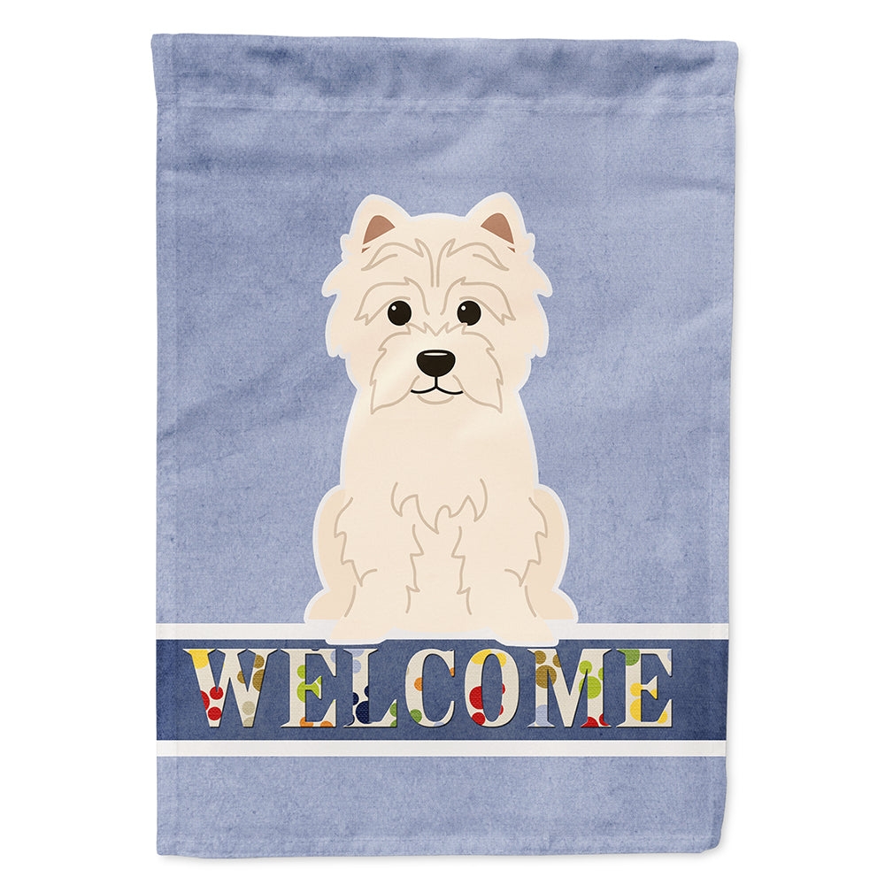 Westie Welcome Flag Canvas House Size BB5623CHF