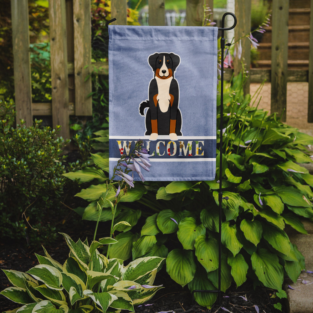 Appenzeller Sennenhund Welcome Flag Garden Size BB5624GF