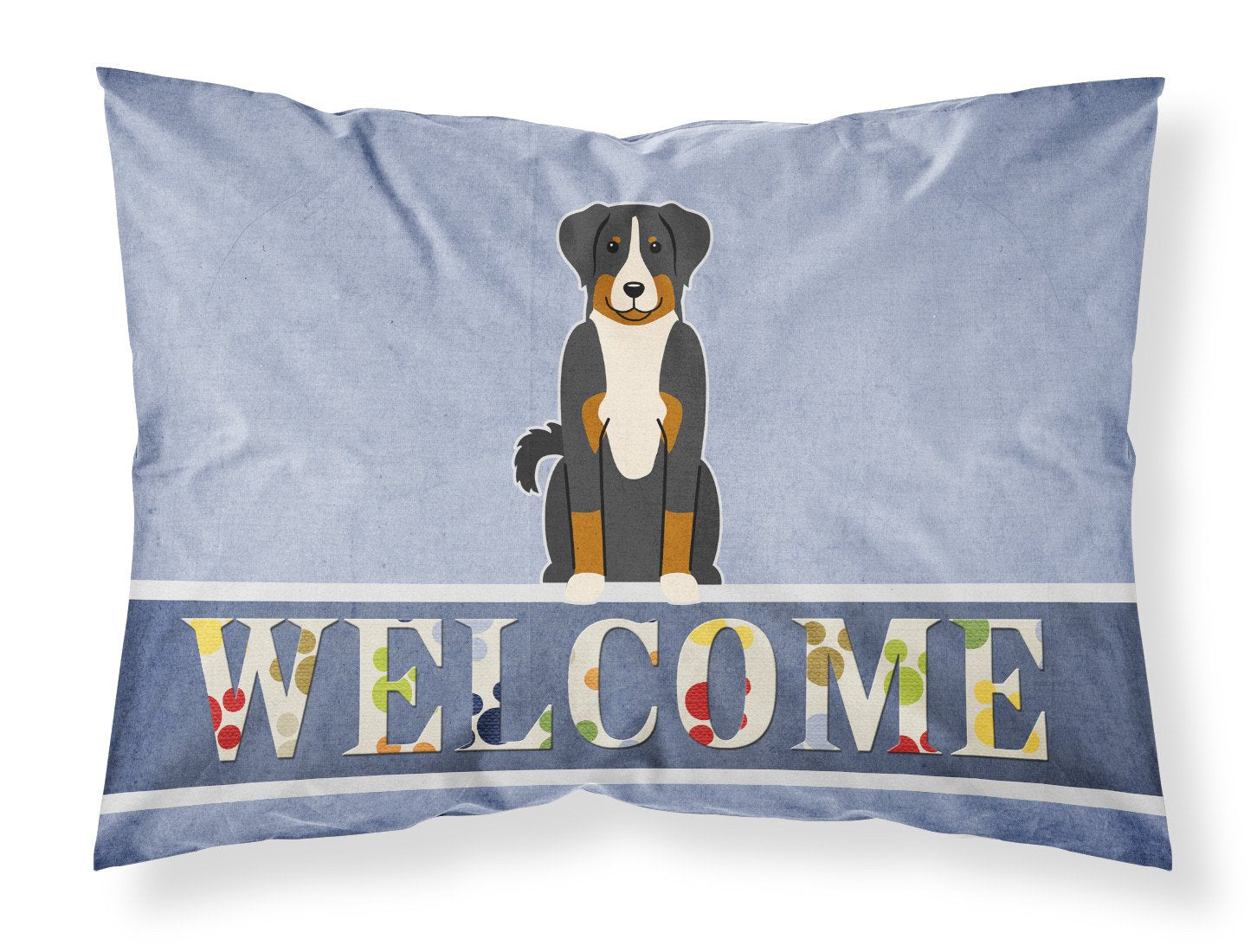 Appenzeller Sennenhund Welcome Fabric Standard Pillowcase BB5624PILLOWCASE by Caroline's Treasures