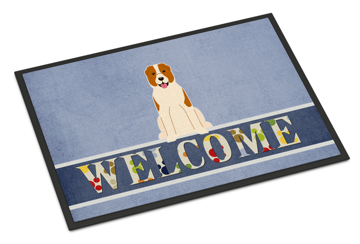 Central Asian Shepherd Dog Welcome Indoor or Outdoor Mat 18x27 BB5630MAT - the-store.com
