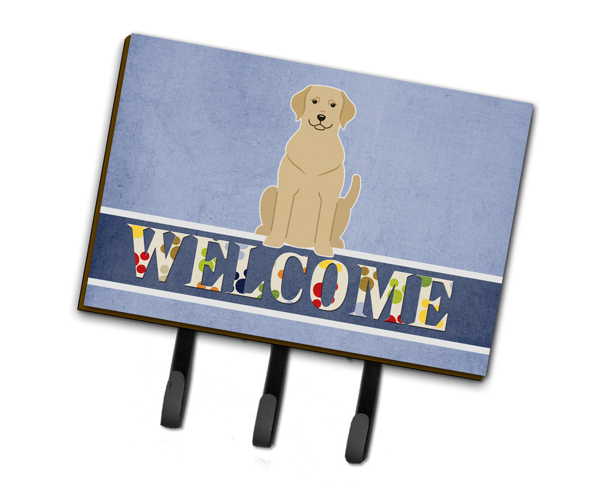 Yellow Labrador Welcome Leash or Key Holder BB5636TH68