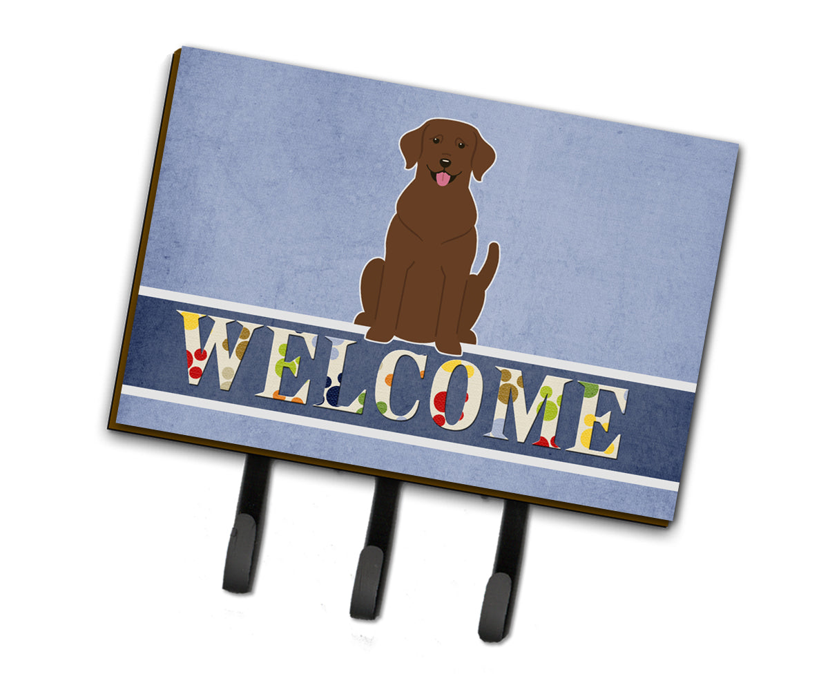 Chocolate Labrador Welcome Leash or Key Holder BB5637TH68