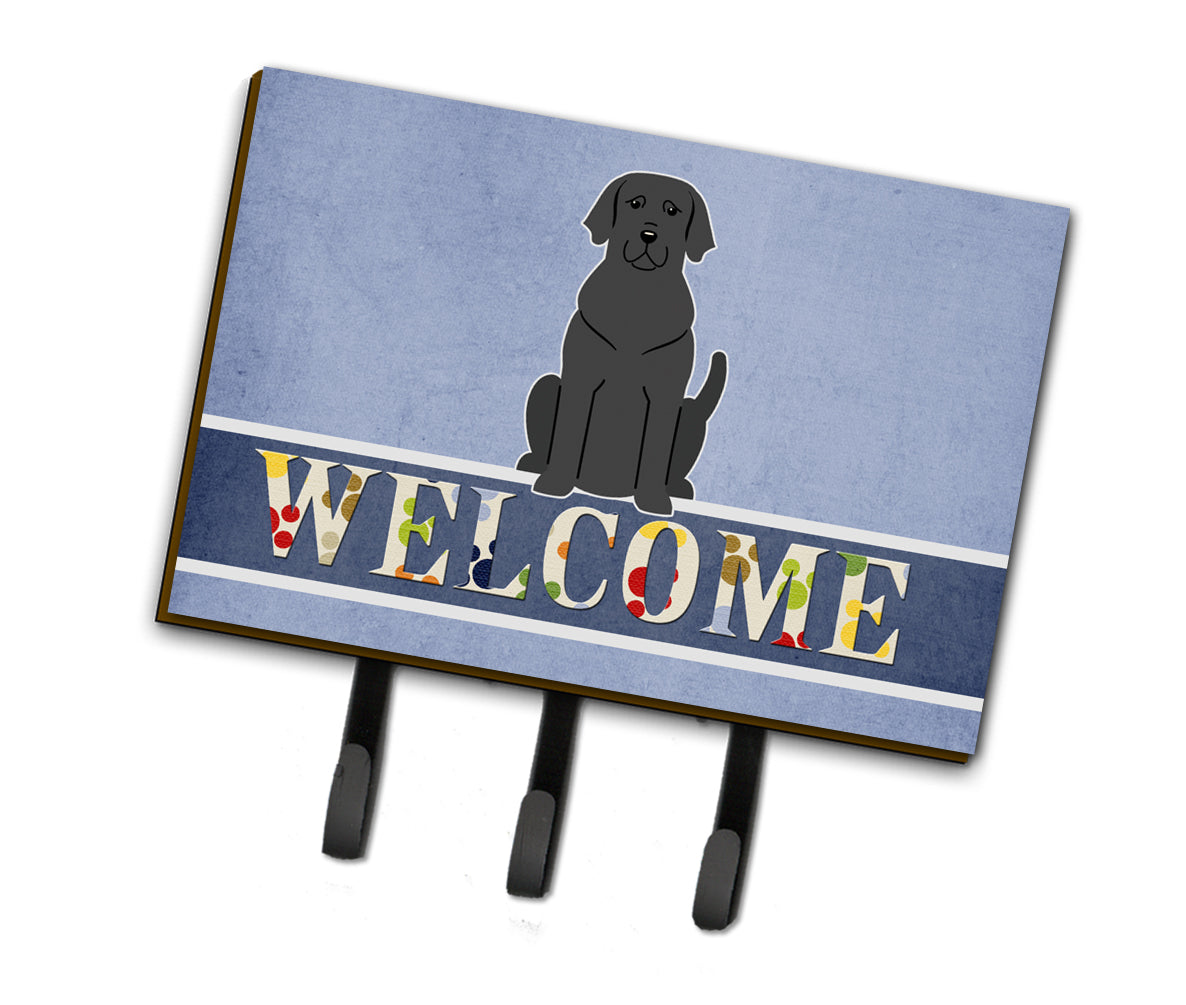 Black Labrador Welcome Leash or Key Holder BB5638TH68