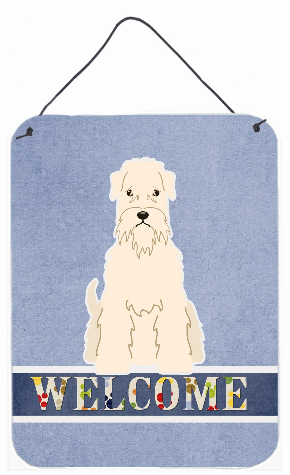 Soft Coated Wheaten Terrier Welcome Wall or Door Hanging Prints BB5642DS1216 by Caroline&#39;s Treasures