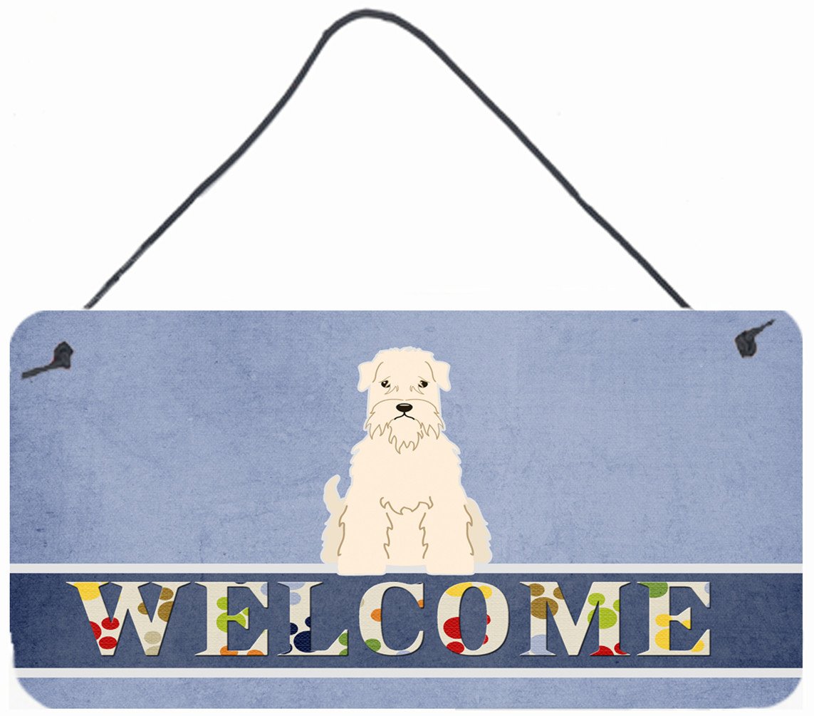 Soft Coated Wheaten Terrier Welcome Wall or Door Hanging Prints BB5642DS812 by Caroline's Treasures