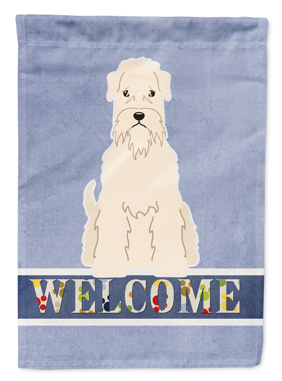 Soft Coated Wheaten Terrier Welcome Flag Garden Size BB5642GF  the-store.com.
