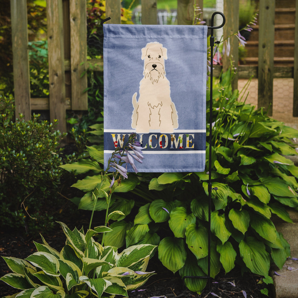 Soft Coated Wheaten Terrier Welcome Flag Garden Size BB5642GF  the-store.com.