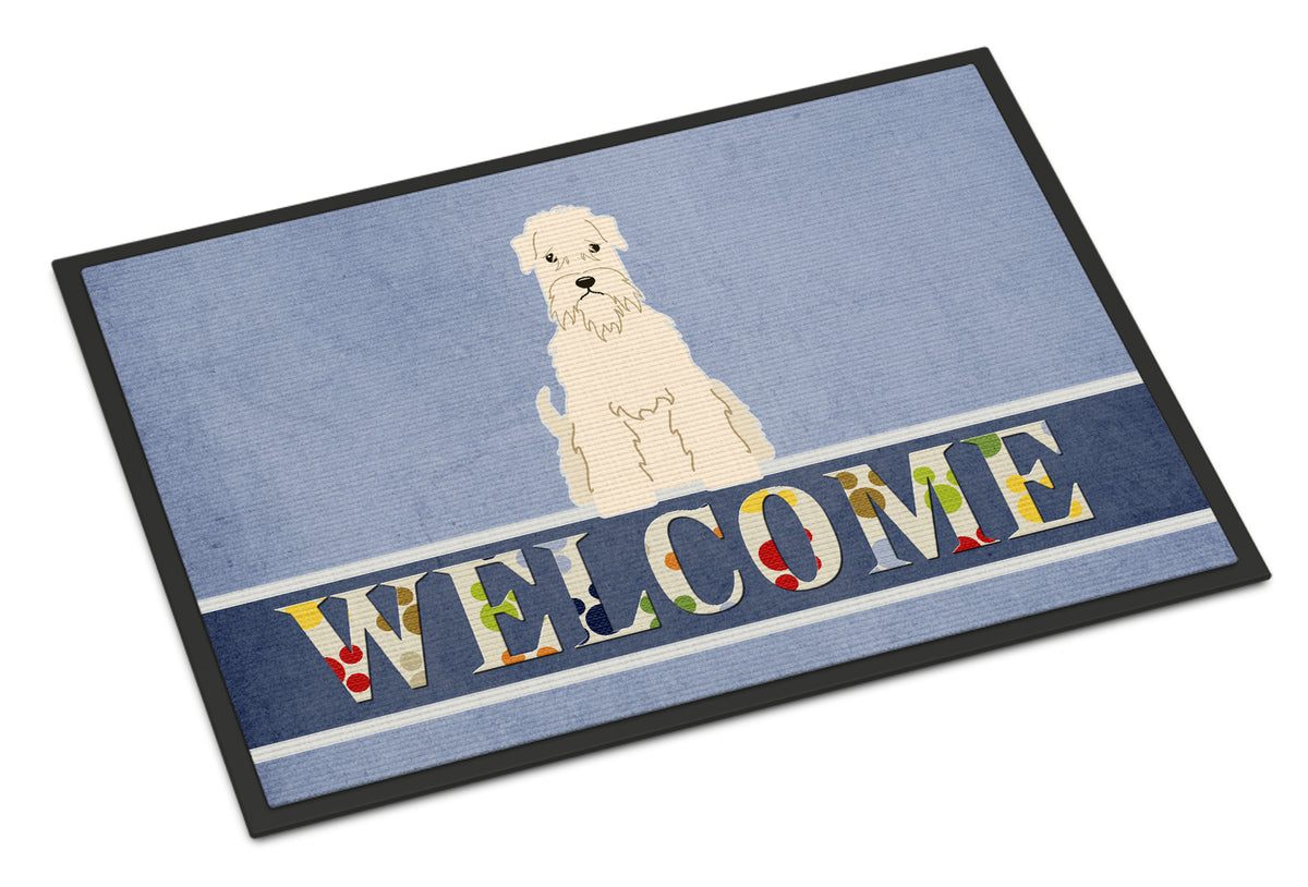 Soft Coated Wheaten Terrier Welcome Indoor or Outdoor Mat 18x27 BB5642MAT - the-store.com