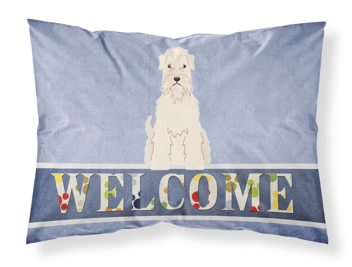 Soft Coated Wheaten Terrier Welcome Fabric Standard Pillowcase BB5642PILLOWCASE by Caroline&#39;s Treasures