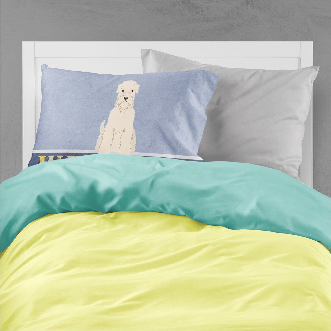 Soft Coated Wheaten Terrier Welcome Fabric Standard Pillowcase BB5642PILLOWCASE by Caroline's Treasures