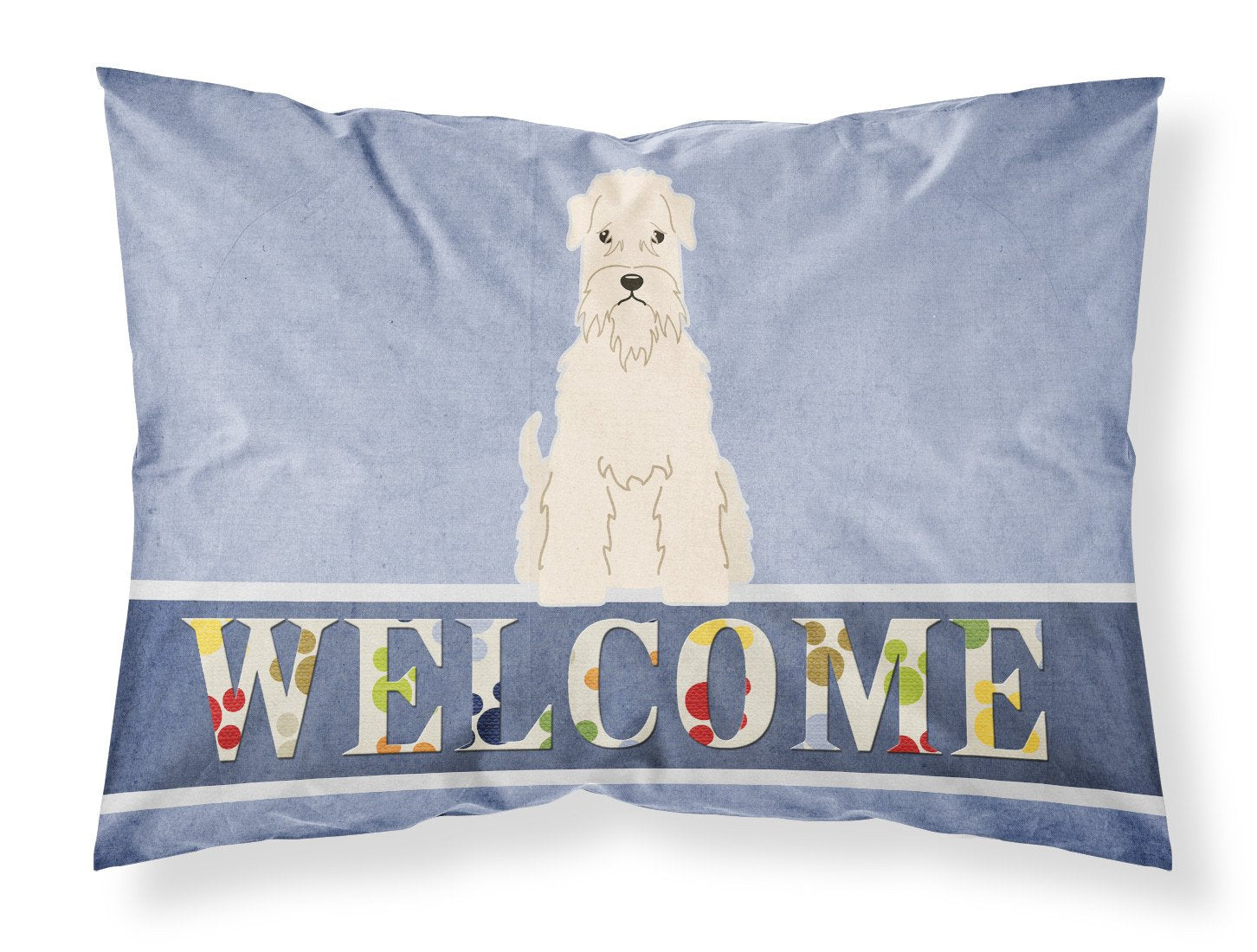 Soft Coated Wheaten Terrier Welcome Fabric Standard Pillowcase BB5642PILLOWCASE by Caroline's Treasures
