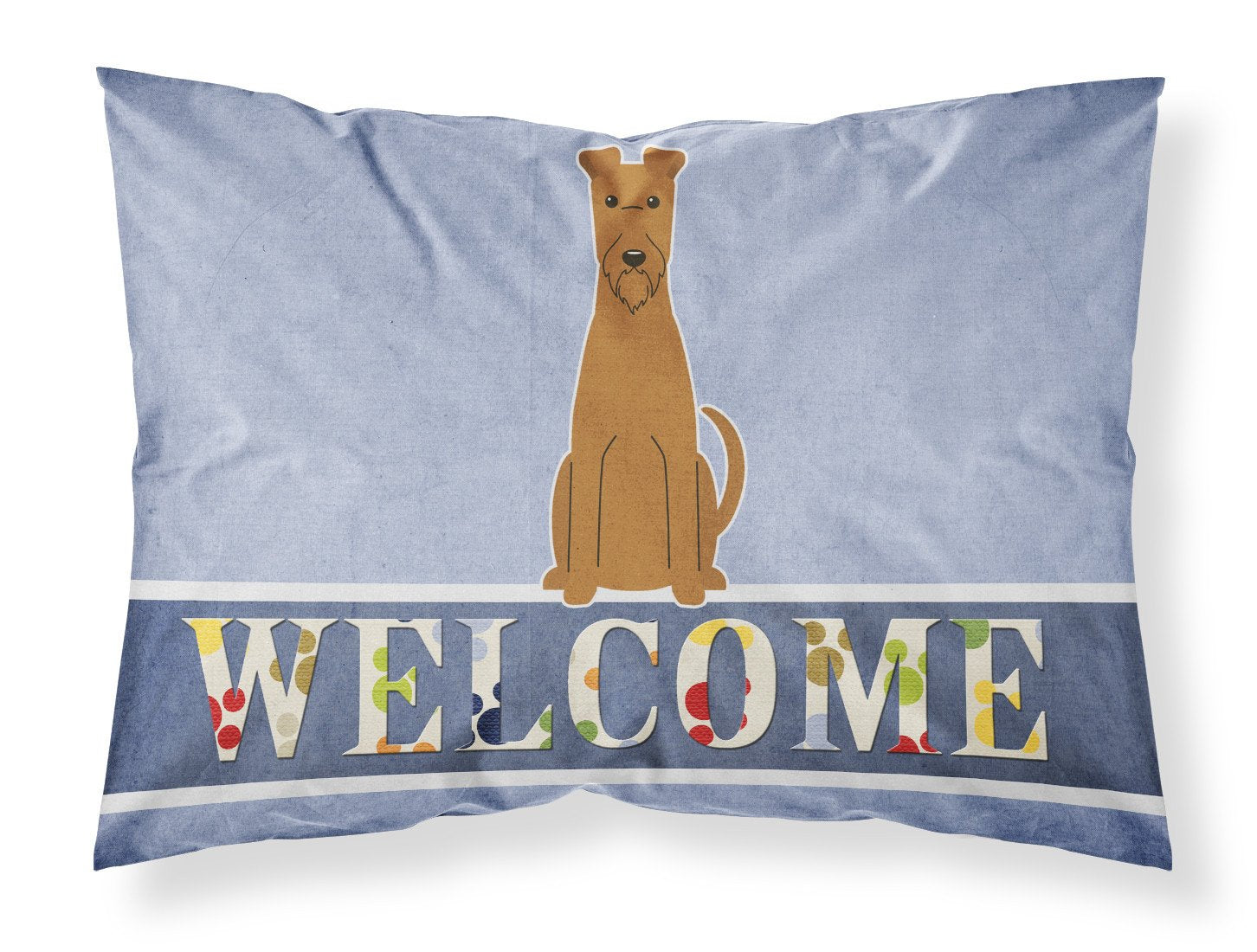 Irish Terrier Welcome Fabric Standard Pillowcase BB5643PILLOWCASE by Caroline's Treasures