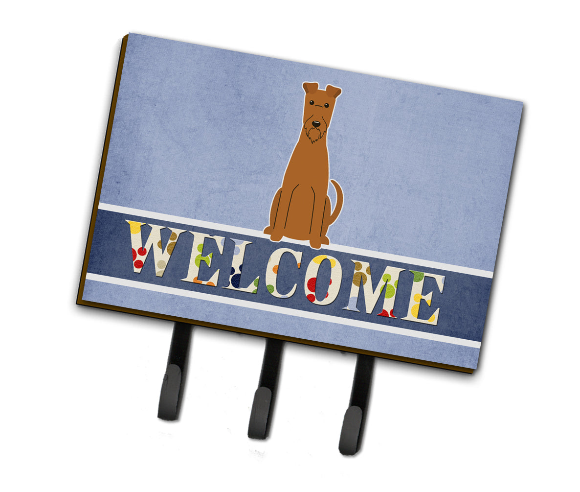 Irish Terrier Welcome Leash or Key Holder BB5643TH68  the-store.com.