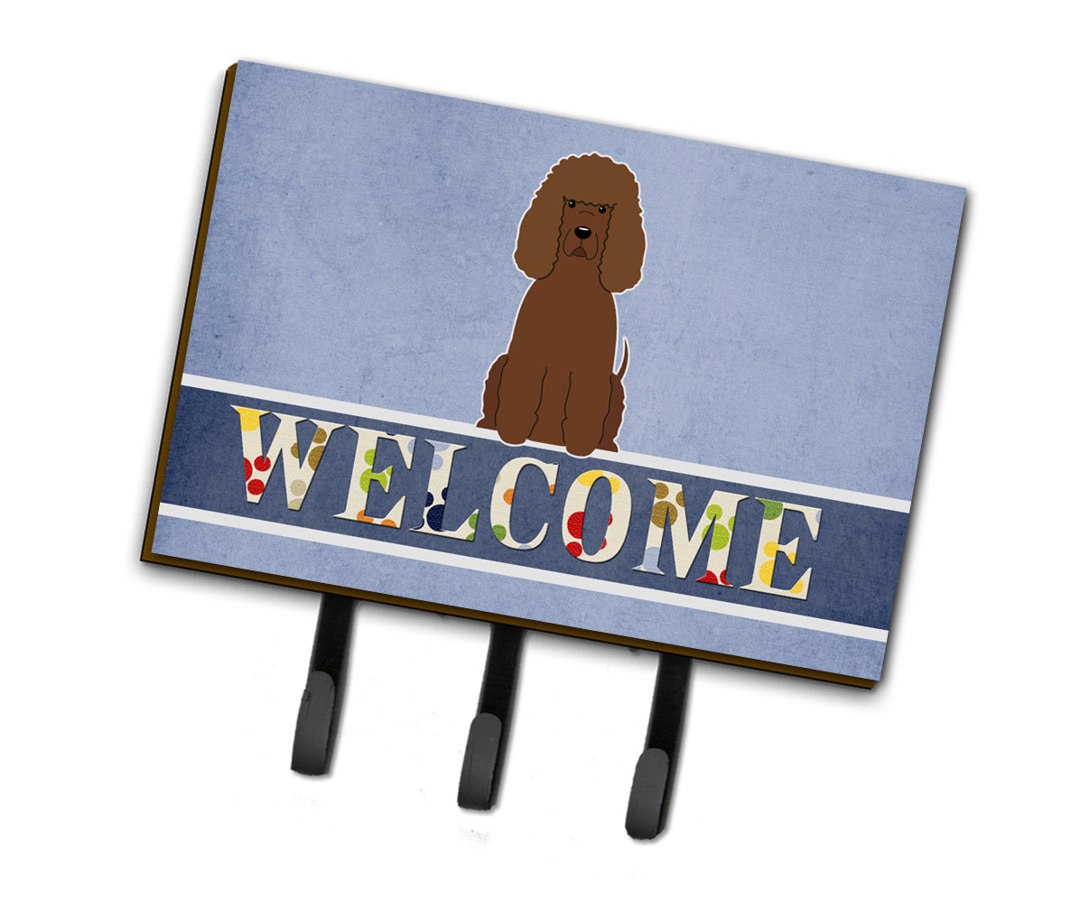 Irish Water Spaniel Welcome Leash or Key Holder BB5644TH68  the-store.com.