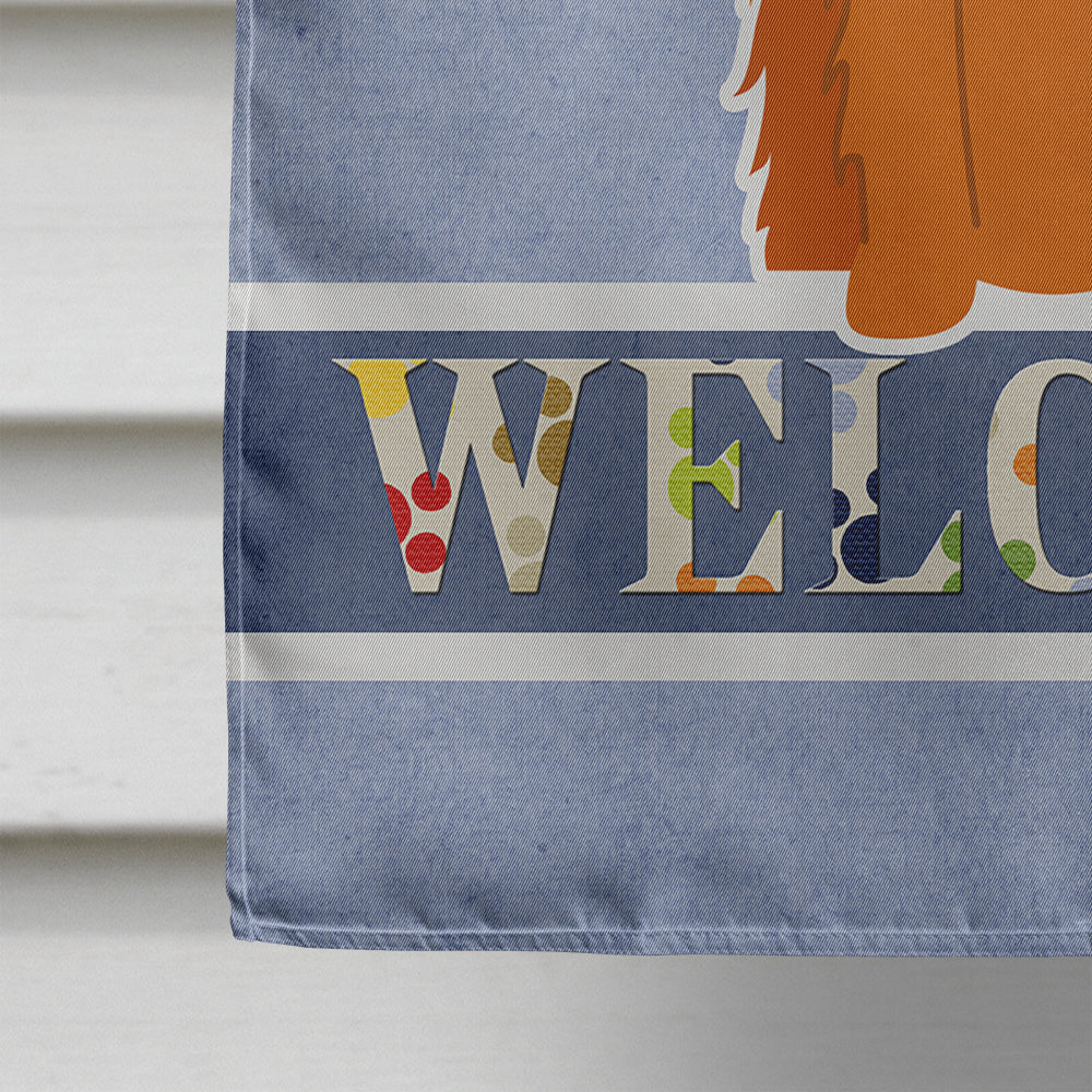 Irish Setter Welcome Flag Canvas House Size BB5645CHF  the-store.com.