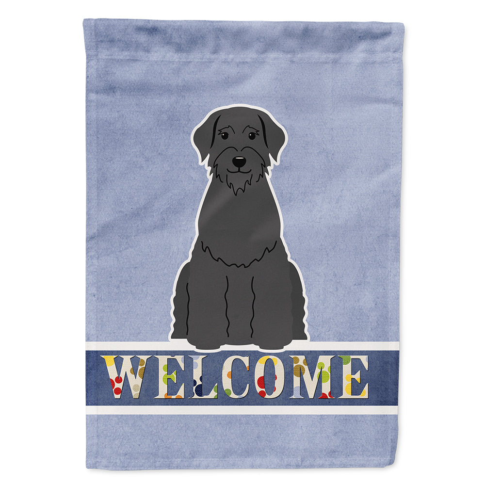 Giant Schnauzer Welcome Flag Canvas House Size BB5647CHF