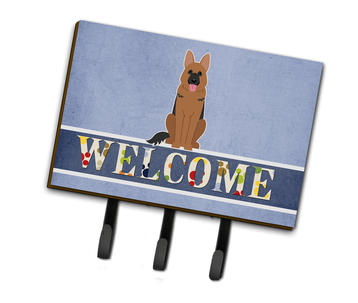 German Shepherd Welcome Leash or Key Holder BB5648TH68  the-store.com.