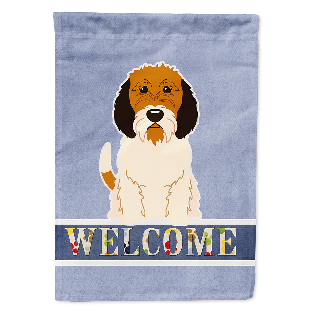Petit Basset Griffon Veenden Welcome Flag Canvas House Size BB5660CHF  the-store.com.