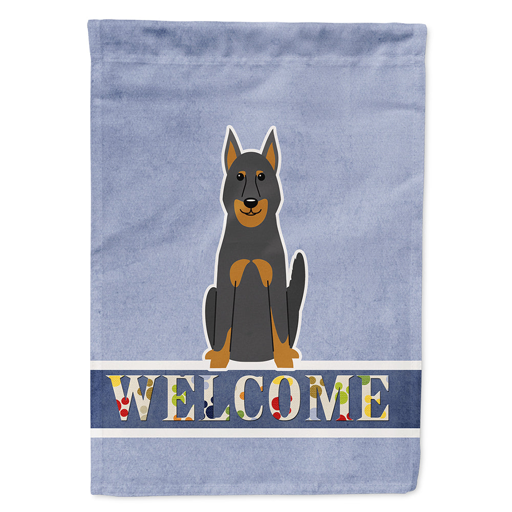 Beauce Shepherd Dog Welcome Flag Canvas House Size BB5661CHF