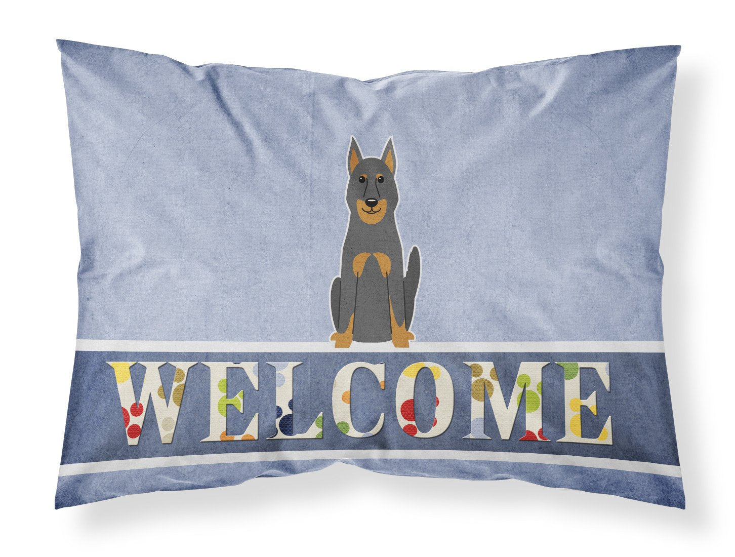 Beauce Shepherd Dog Welcome Fabric Standard Pillowcase BB5661PILLOWCASE by Caroline's Treasures