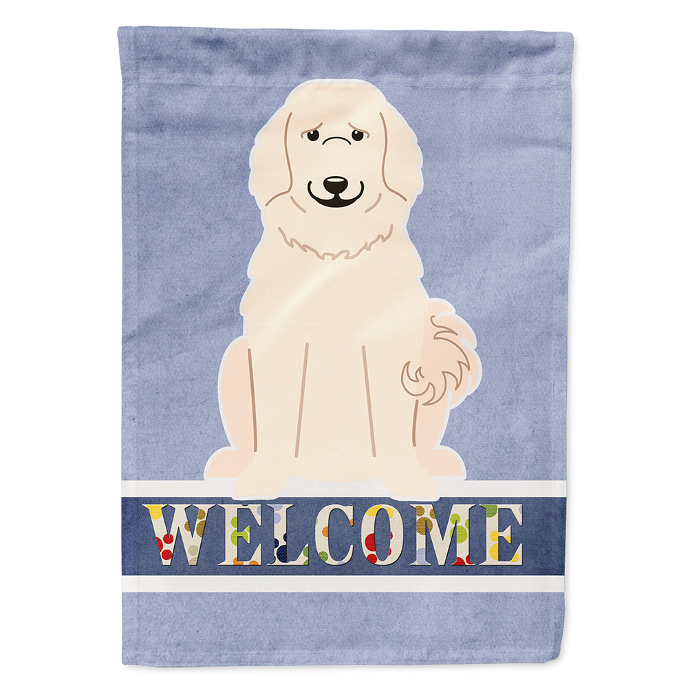 Great Pyrenese Welcome Flag Canvas House Size BB5664CHF  the-store.com.