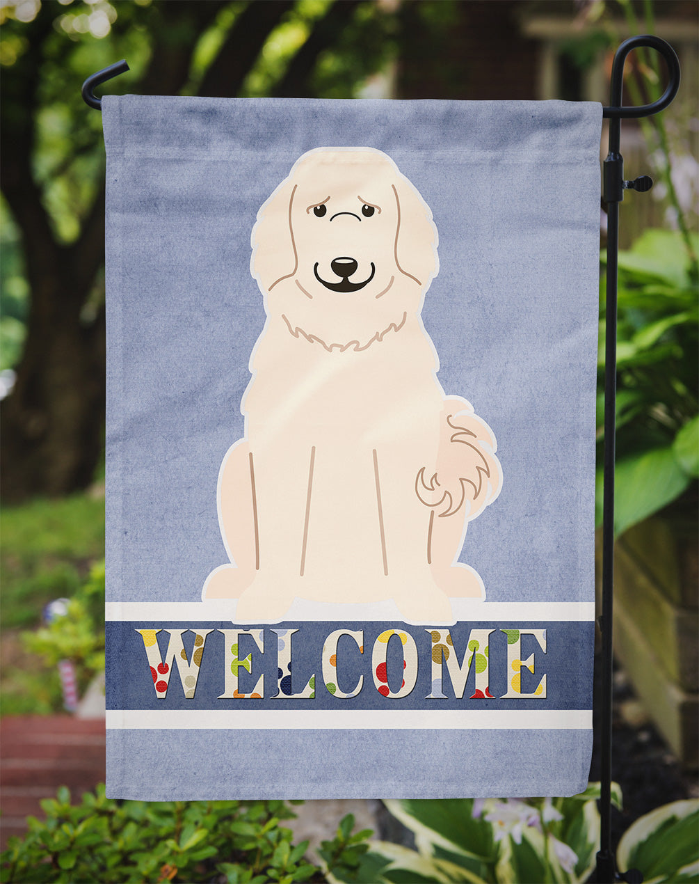 Great Pyrenese Welcome Flag Garden Size BB5664GF