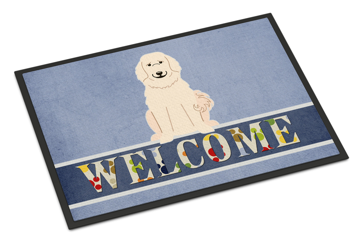 Great Pyrenese Welcome Indoor or Outdoor Mat 18x27 BB5664MAT - the-store.com